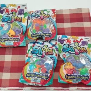 Such Fun Suction Stackers NIP 2 Buddies Packages , 1 Hexagons & 1 Oddballs.